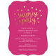 Raspberry Surprise Party Confetti Dot Invitations Image 3 of 6